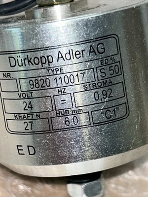 NEW durkopp adler 9820110017