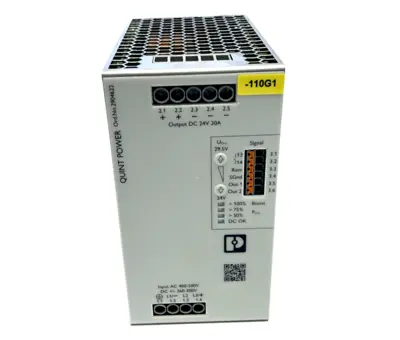 QUINT4-PS/3AC/24DC/20,2904622 | Phoenix Contact QUINT4-PS/3AC/24DC/20 Power Supply 2904622 - Used