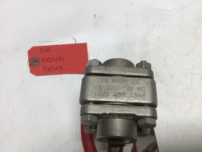 1/2 8450 02 FS OVL Y90 M2 CF8M Stainless Ball Valve 1500 WOG Oval Handle