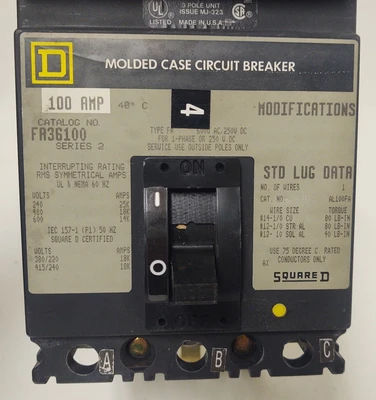 USED Square D FA36100