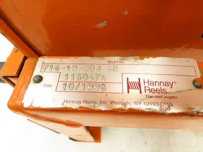 Hannay Reels 716-19-20J SR Retractable Industrial Air Hose Reel 1/2" X 35'