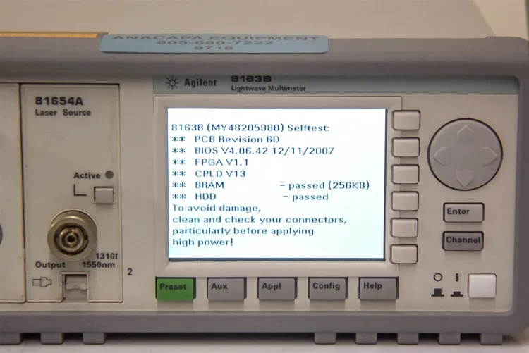 Used Agilent 8163B Meters - Misc California US | ANACAPA EQUIPMENT BROKERS, INC #79073