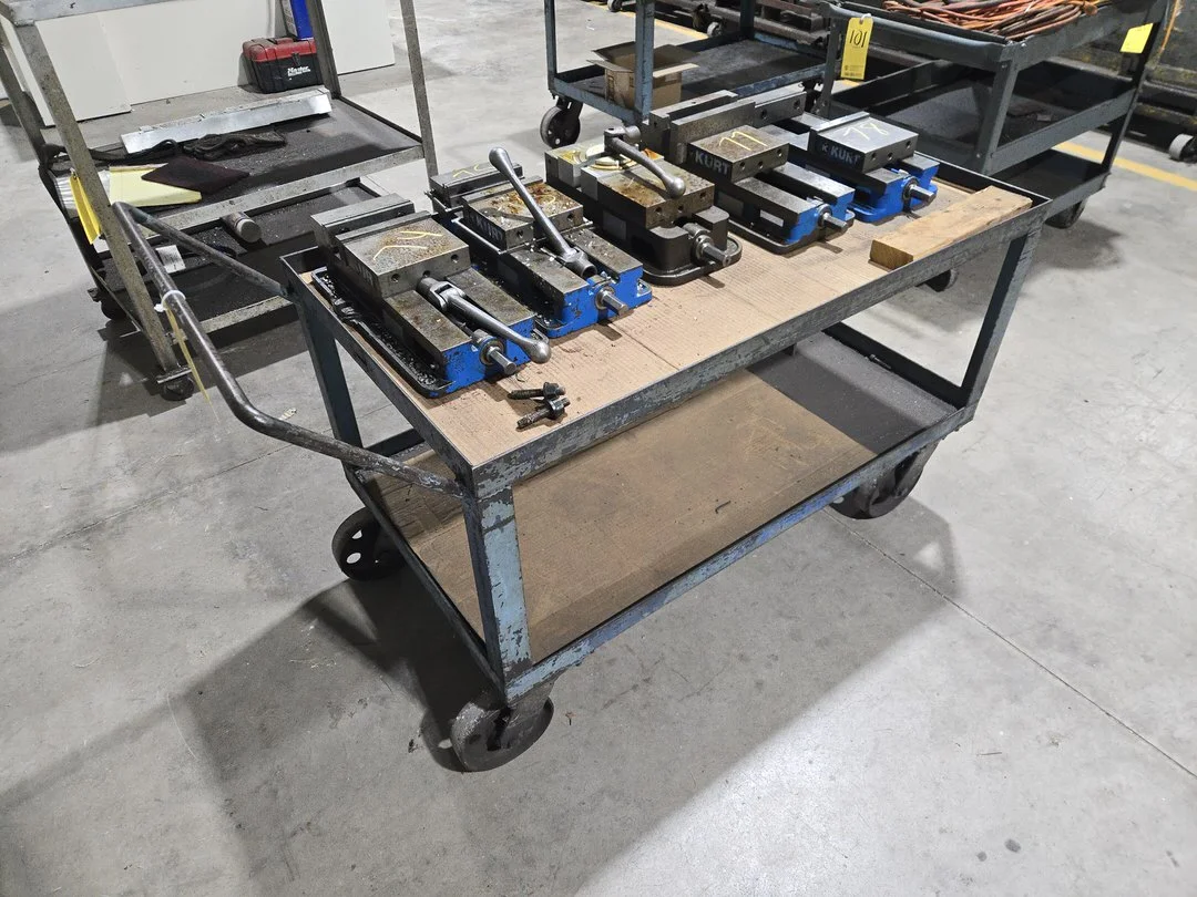 Metal Rolling Cart (Contents Excluded)