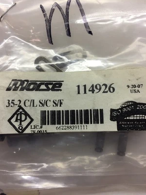 NEW Morse 35-2