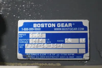 Boston Gear F726-50-B5-G Reducer NEW UNIT STOCK G165