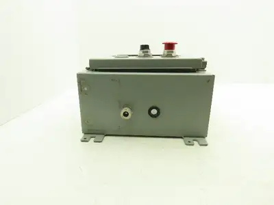Electrical Enclosure 16x12x6" Wall Mount Backplate With E-Stop & Screen Cutout