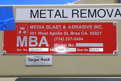 USED 2020 MEDIA BLAST N200-3030 CYCLONE SIPHON, 2020, 36" x 28" X 30"