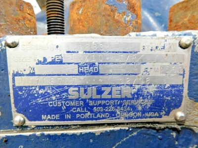 Used Sulzer Does Not Apply Pumps Ohio US | Equipment Recovery Corp. #1330899