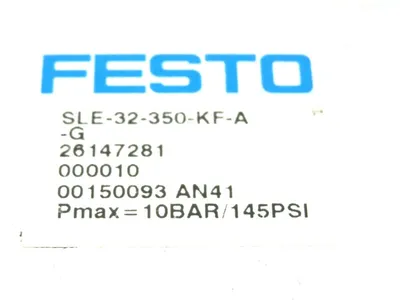 NEW FESTO SLE-32-350-KF-A-G LINEAR PISTON ACTUATOR 26147281 SLE32350KFAG
