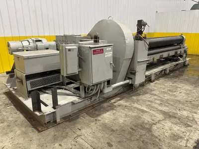 10' X 1/2" WEBB MODEL #9L-1210 3 ROLL INITIAL PINCH PLATE ROLL