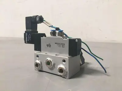 USED FESTO MEH-3/24VDC / MEH-5/2-1/8-P-B SOLENOID VALVE