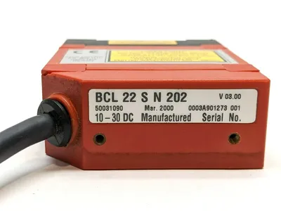 BCL-22-S-N-202,50031090 | Leuze BCL-22-S-N-202 Ver 03.00 Stationary Bar Code Reader 50031090 - Used