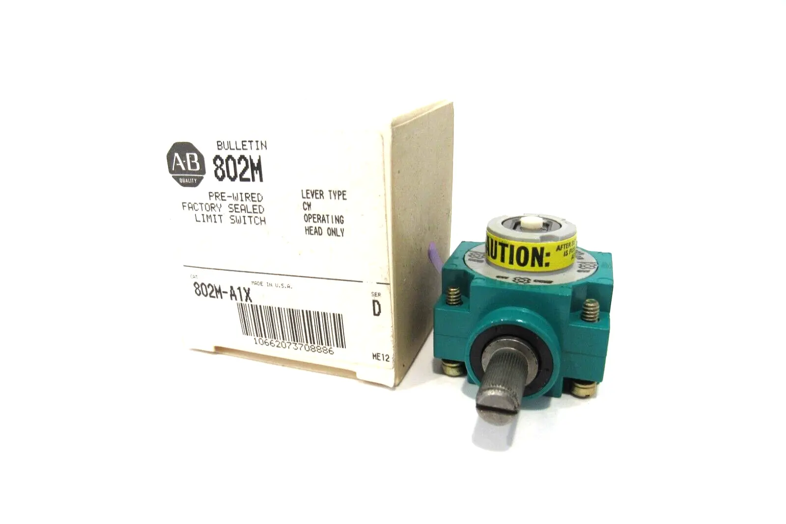 NEW ALLEN BRADLEY 802M-A1X LIMIT SWITCH SER.D 802MA1X
