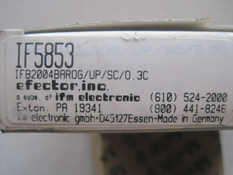 NEW EFECTOR IF5853 SWITCH