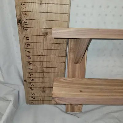 Cedar 1" Thick Double Wall Shelf
