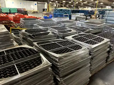 BULK QTY OF ROLLER RACKING W/ BEAMS