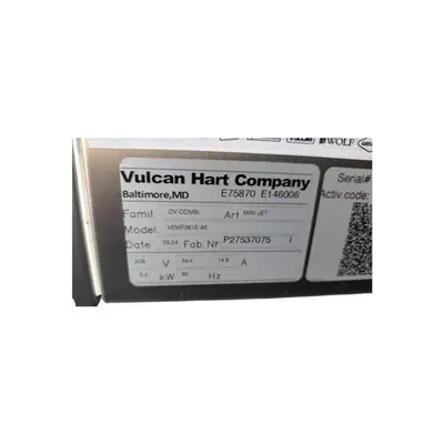 Used VULCAN V2MF061E Ovens British Columbia CA | Surrey Food Equipment #1511122