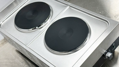 171-0432 18" 2-Burner Electric Hot Plate