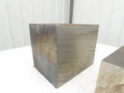Mild Carbon Steel Flat Stock 7-5/8" x 8-1/4" x 10-1/4"  Mixed Lot of 2 Blocks