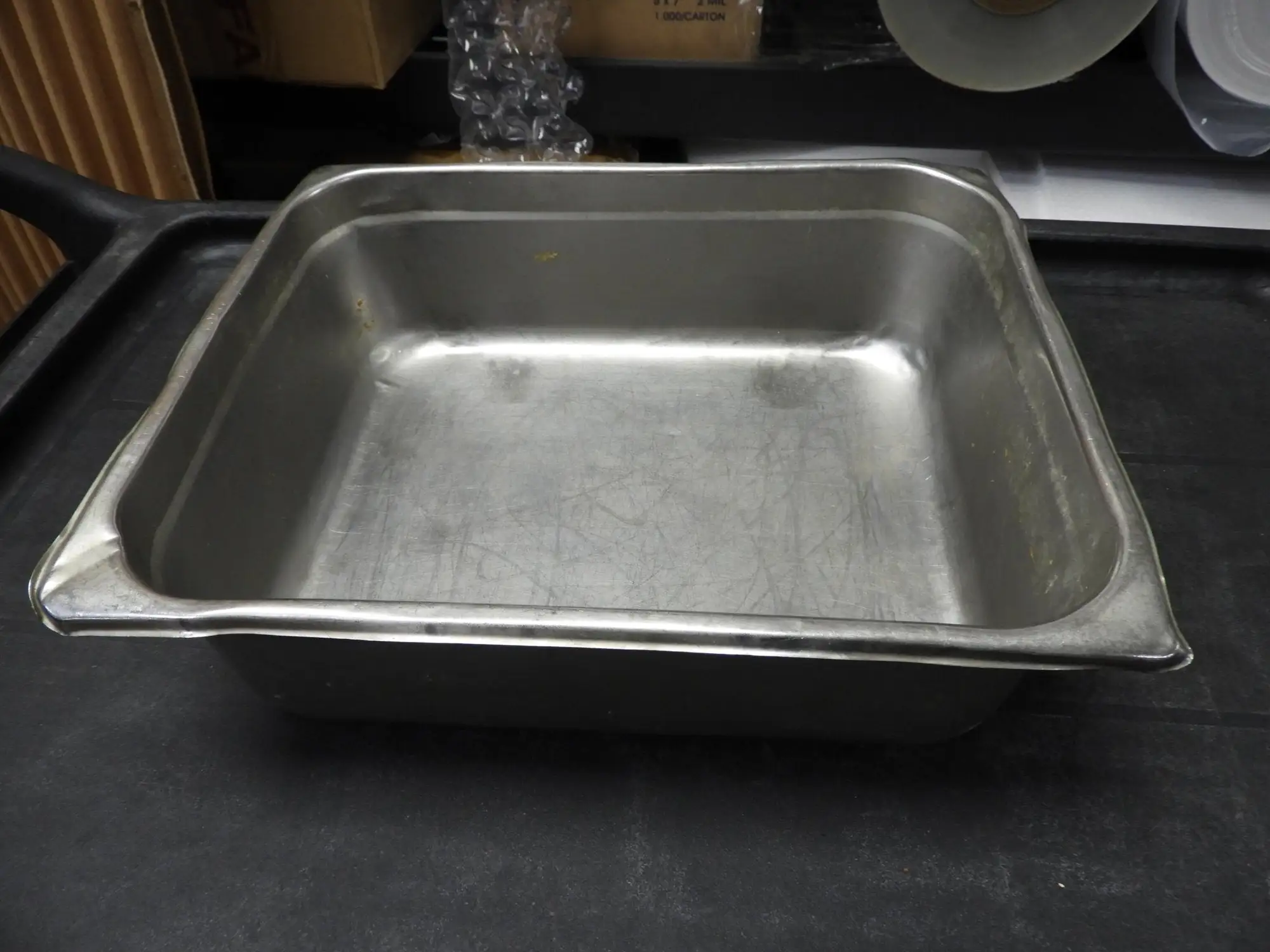 Used Falcon Restaurant Supply Used 1/2 Size Stainless Steel Steam Table / Hotel Pan - 4" Deep Steam Pans Illinois US | Falcon Restaurant Supply #1376563