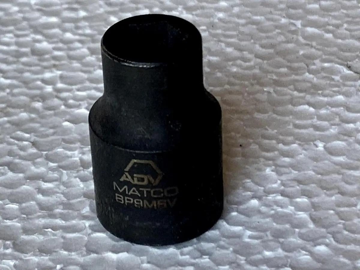 MATCO "ADV" BP9MBV, 3/8" Drive,  Impact Socket, Shallow, 9 MM 6 Point.