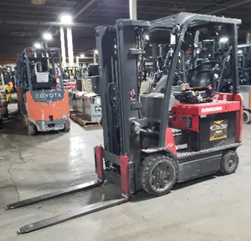 Used 2017 RAYMOND 4750C50 4-Wheel Sit down Electric Counterbalance Forklifts Pennsylvania US | National Lift Equipment #1539831