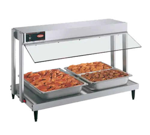 Hatco GRHW-2P Glo-Ray Hors D' Oeuvre Warmer, Heated Base, Sneeze Guard, 1640 Watts