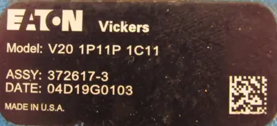 NEW EATON VICKERS 372617-3 VANE PUMP V20-1P11P-1C11 3726173