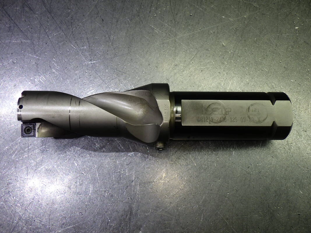Iscar 1.219-1.26" Coolant Thru 2xD Drill 1.25" Shank DR1219-2438-125-09-2D-N (LOC2908B)