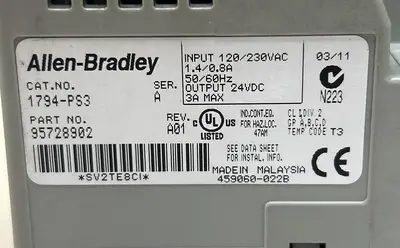 Used ALLEN-BRADLEY 1794-PS3 Power Supplies Ohio US | Surplus Asset Holdings #1207223