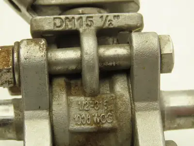 VNE 1/2"-316 1/2" Stainless Steel Sanitary Tri-Clamp Ball Valve 1000WOG Lot of 2
