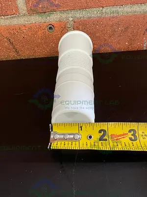 USED CHEMGLASS JOINT SIZE 45/50 LENGTH: MIN. 150 (MM), MAX. 165(MM), BELLOWS ADAPTER