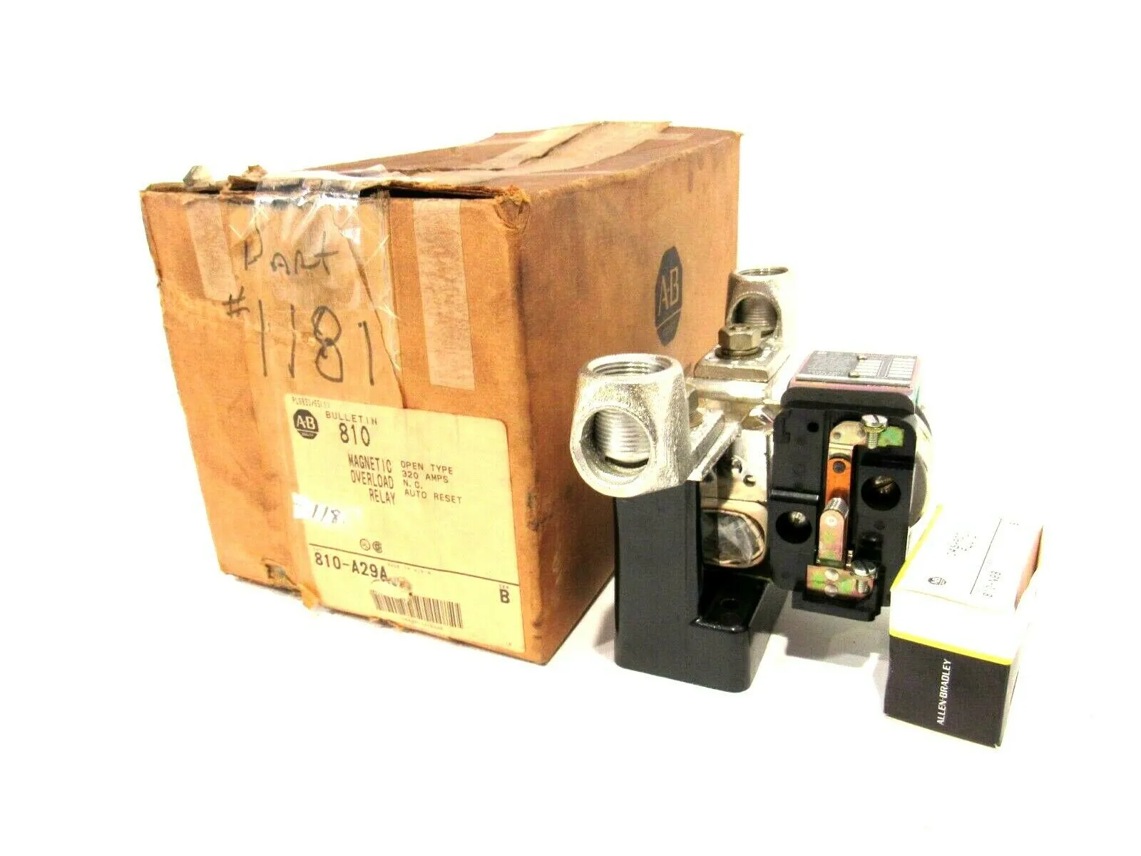 NEW ALLEN BRADLEY 810-A29A MAGNETIC OVERLOAD RELAY SER.B 810A29A