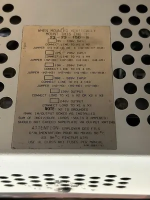 Used SOLA 23-23-150-8 Miscellaneous Equipment (Electrical & Power) Ohio US | Surplus Asset Holdings #1364108