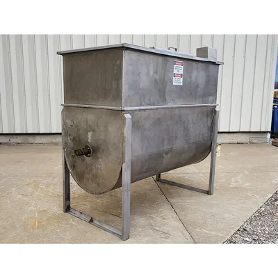 Used Stainless Steel Horizontal Liquid Mixer - 350 Gal. Capacity