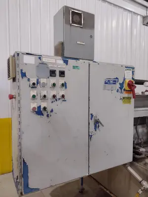 3 STAGE X 12" WIDE FLO-MATIC MODEL #C20-2-1BELT CONVEYOR STAINLESS STEEL HEATED PARTS WASHER: STOCK #17034