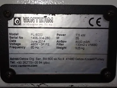 USED 2014 VANTERM PL8000