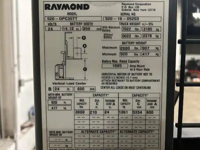 Used RAYMOND 520OPC30TT Order Pickers Illinois US | Somerset Equipment Sales #1546248