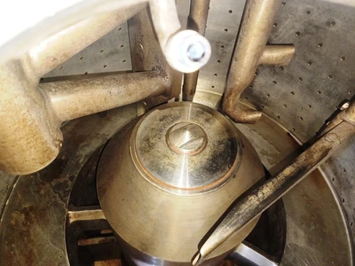 Heinkel V 800 B perforate basket centrifuge, 316L SS.