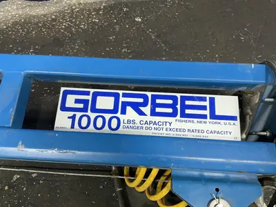 Gorbel 1000 Lbs  Workstation Bridge Crane W/ Hoist