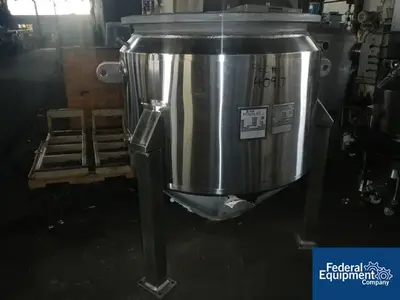 USED Pfaudler 200 Gal Pfaudler Reactor Body, 100/80#