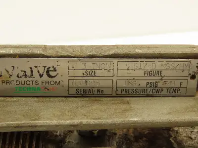Rovalve TechnaFlow S17-D 3" Stainless Knife Gate Valve Lug Style Rubber Seat