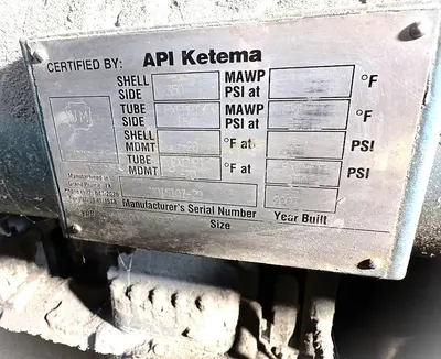 ACME/API KETEMA HEAT EXCHANGER