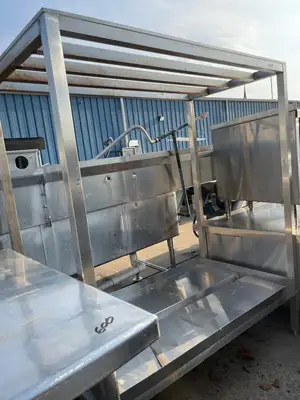 Used Falcon Restaurant Supply Used 51" Stainless Steel Rack with Drain Pan - SS230 Restaurant Equipment (Miscellaneous) Illinois US | Falcon Restaurant Supply #1376007