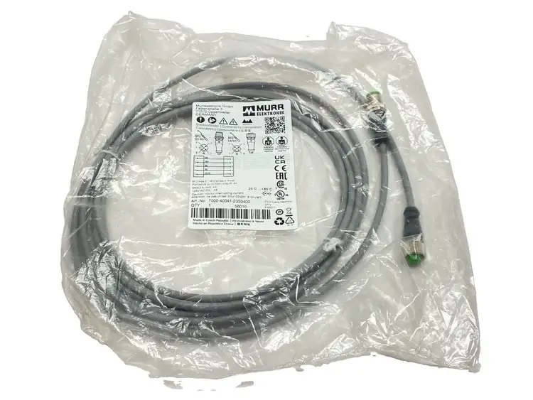 New | in-Stock Murr Elektronik Sensor Actuator Cordset F/M M12 5-Pin 4m Cable & Wire Michigan US | Maverick Industrial Sales #1473996