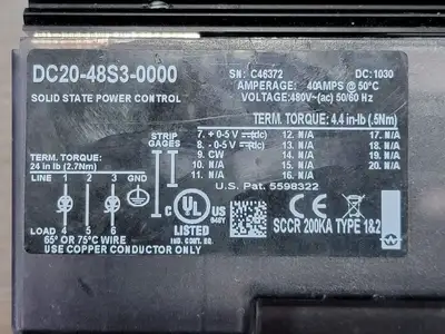 USED WATLOW DC20-48S3-0000