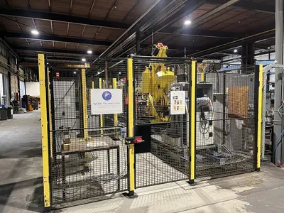 USED FANUC ROBOT + 3 BRETON MACHINING CENTERS 5 AXES