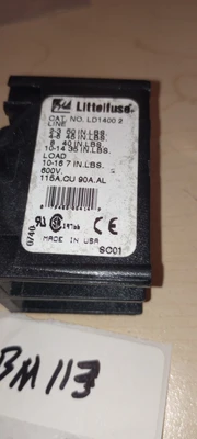 Used LITTLEFUSE ACS 600V DISTRIBUTION BLK 115A 2 POLE | Series: LD Circuit Breakers Arizona US | ASSET CONVERSION SPECIALISTS, INC. #1271353