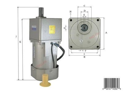 USED PRO-FILL INC MOTOR DETAILS GEAR BOX SPEED 15K