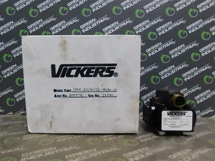 Used VICKERS SM4-20(20)76-80/40-10 Valves/Fittings Wisconsin US | Green Industrial #682678